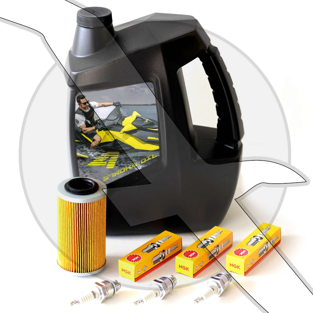 Auto Parts & Accessories SeaDoo PWC Oil Filter & Spark Plugs 4 tec GTI