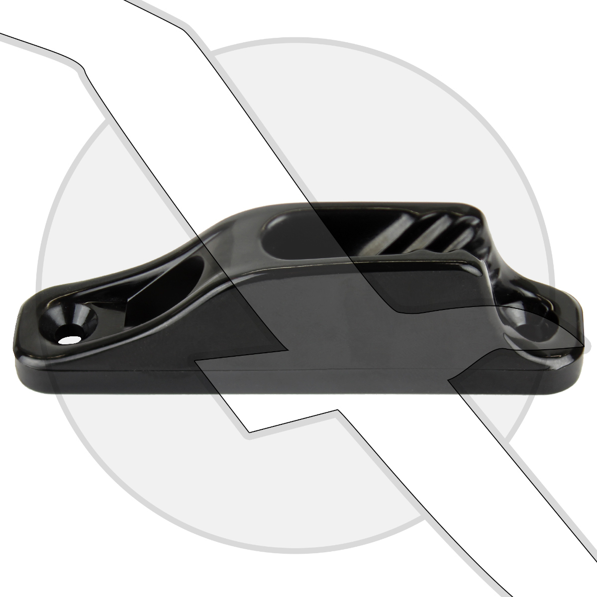 Clamcleat Rope Cleat Junior Black Nylon Boat Marine Clam Cleat