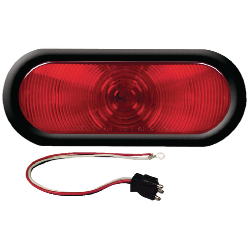 Optronics ST70RBP Boat//Utility Trailer Red Series Oval 6 Stop//Turn//Tail Light