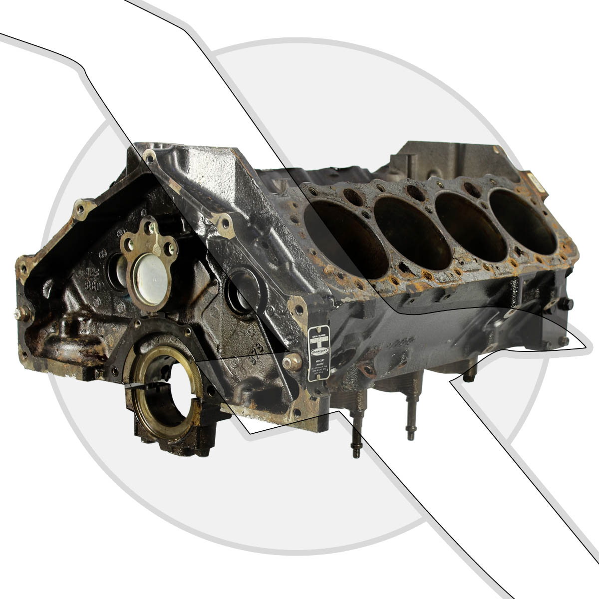 5.7L 350ci GM Vortec Bare Block Engine Mercruiser OMC Volvo Casting