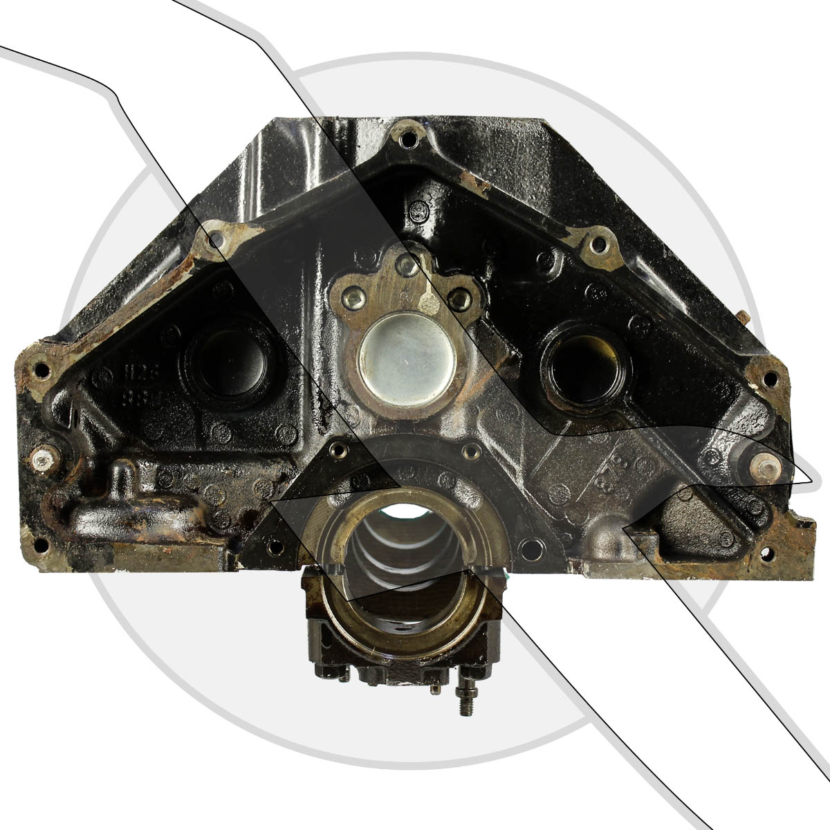 5.7L 350ci GM Vortec Bare Block Engine Mercruiser OMC Volvo Casting