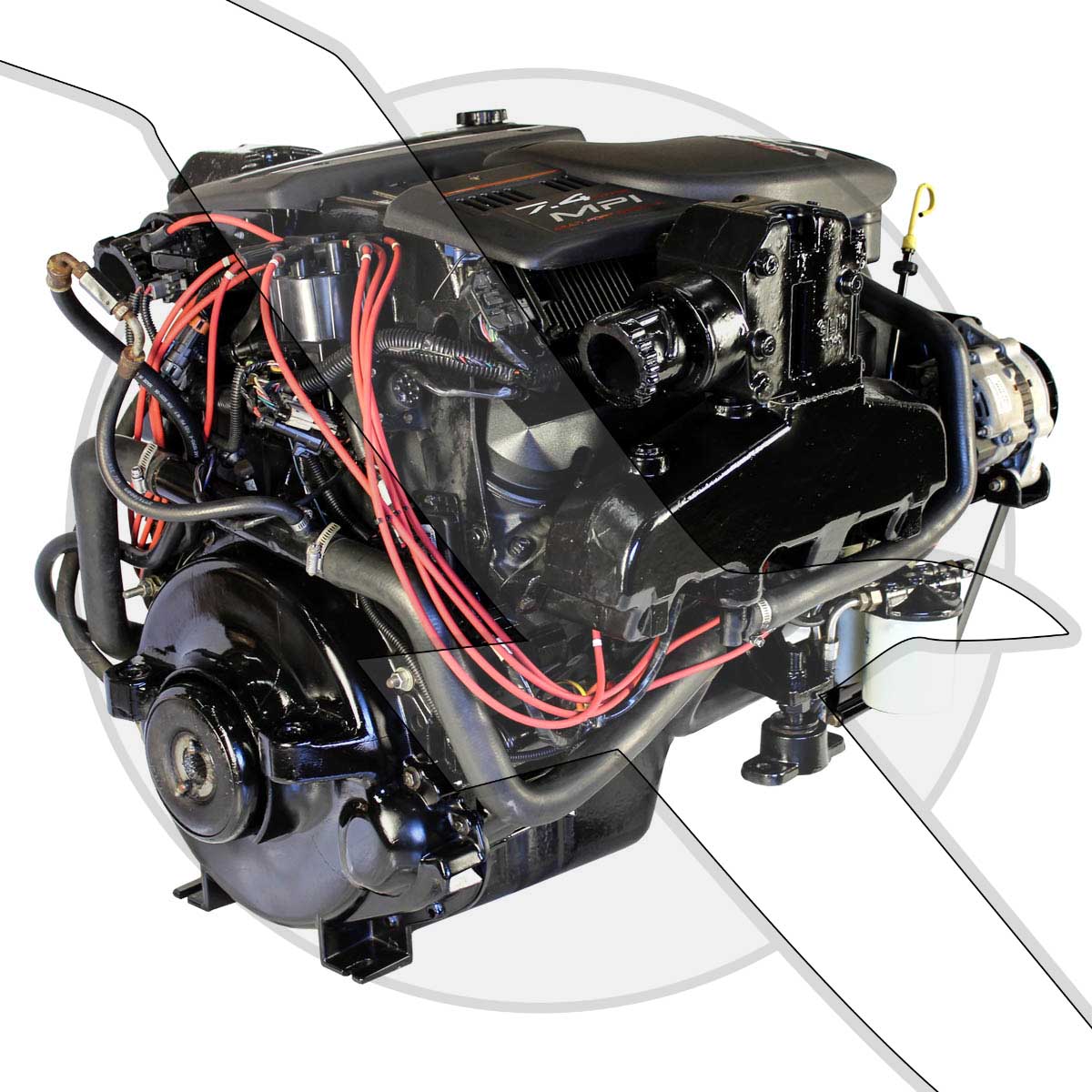 Mercruiser 7.4L MPI 310hp 1 Year Warranty Engine Only Bravo 454 Big