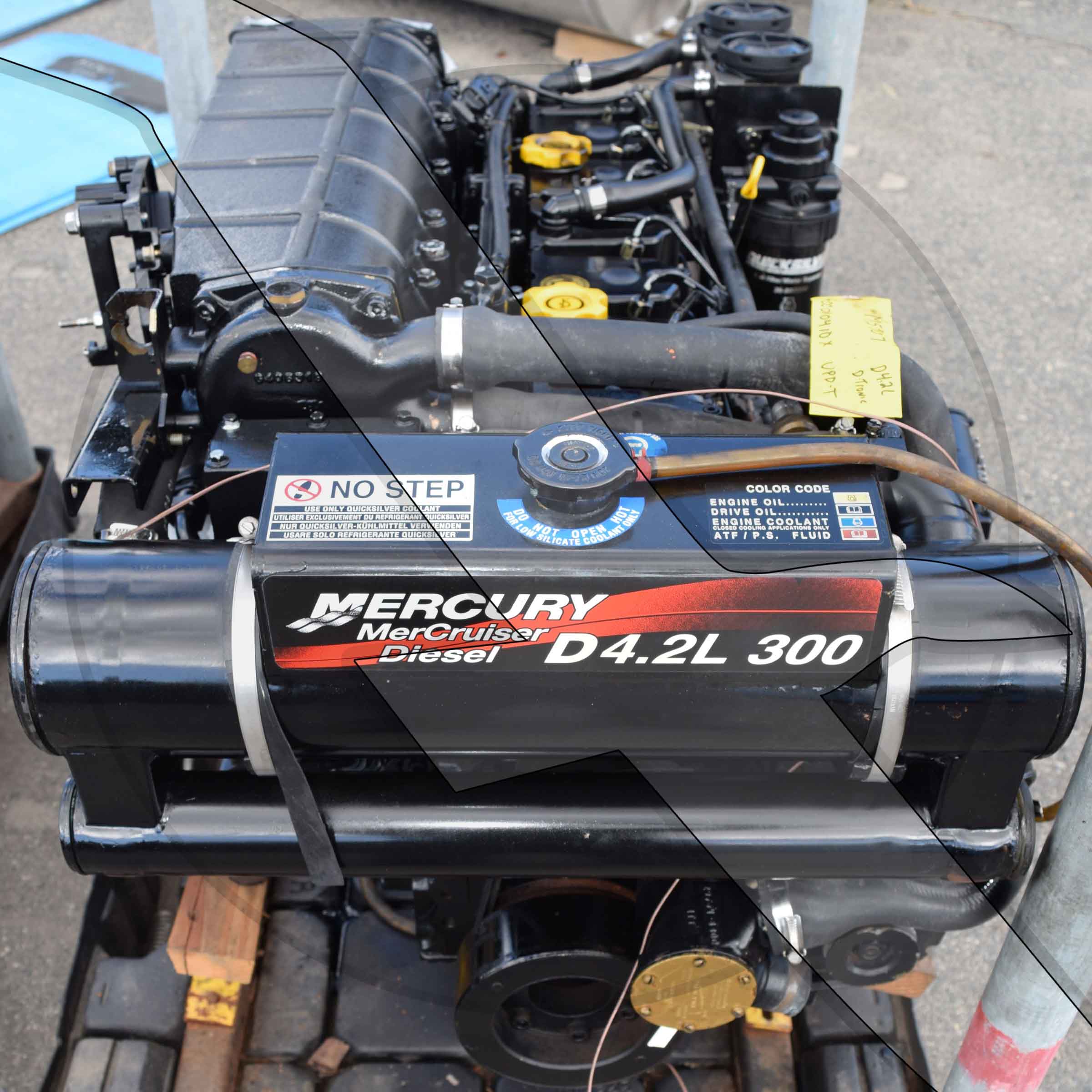 4.2L 254ci VM Mercruiser Diesel DTronic Engine Motor Marine 300hp 4.2