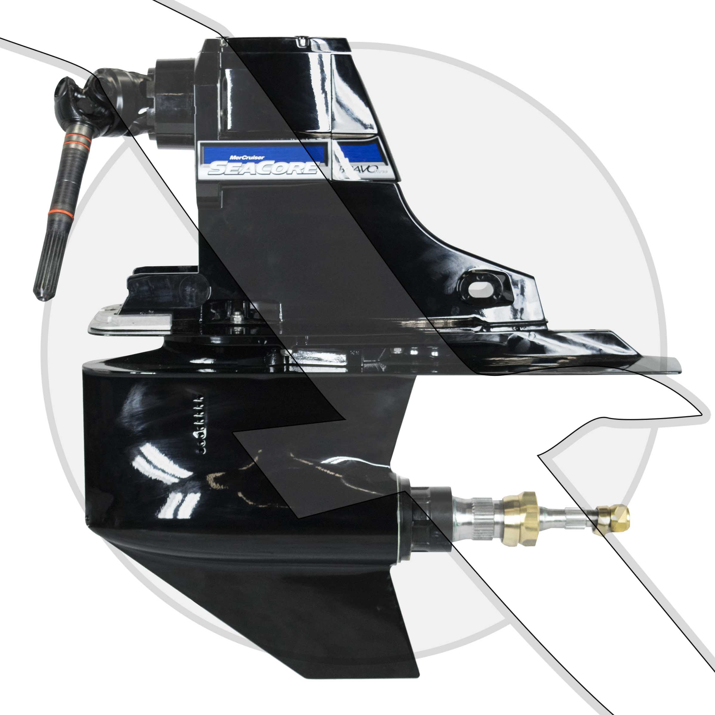 Mercruiser Bravo Three Seacore Outdrive 2.20 NIB Bravo 3 Dual Prop