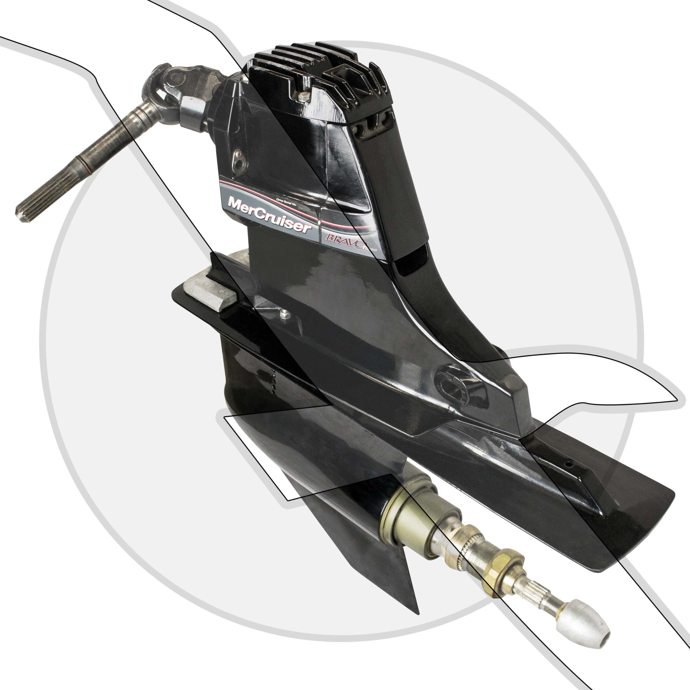 Sterndrive Motors & Components Mercruiser Bravo 3X Dual Prop Complete