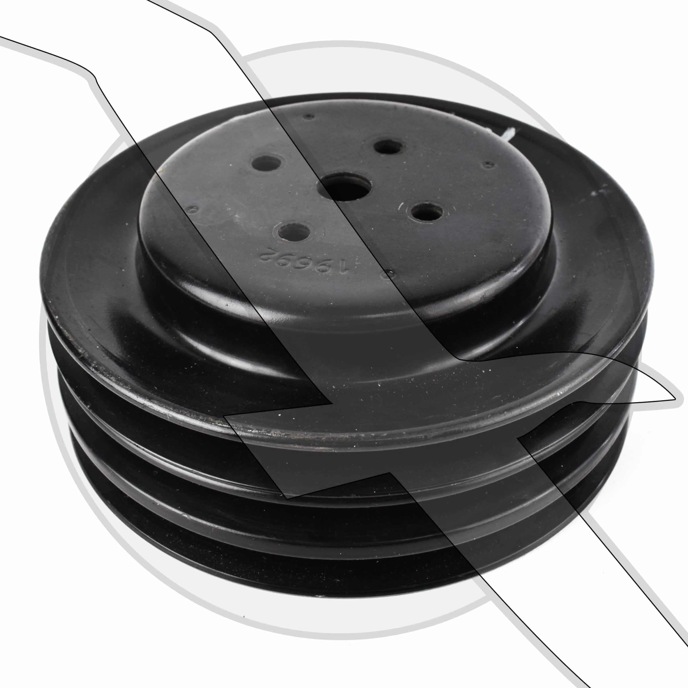 Mercruiser Marine Engine Water Pump 3 Groove V Belt Pulley 19692T