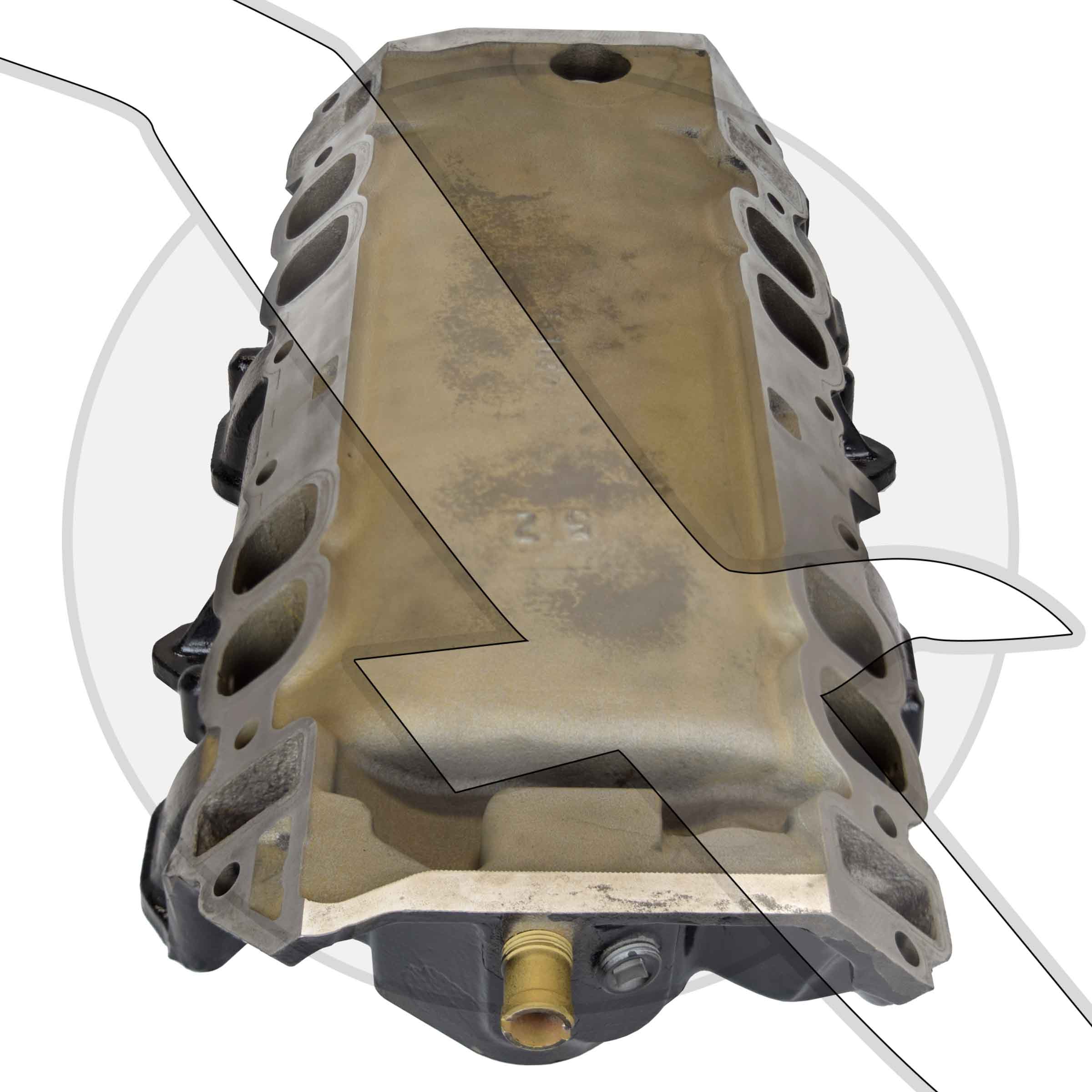 Used Mercruiser MPI Lower Intake Manifold 802552T for 7.4L 454 eBay