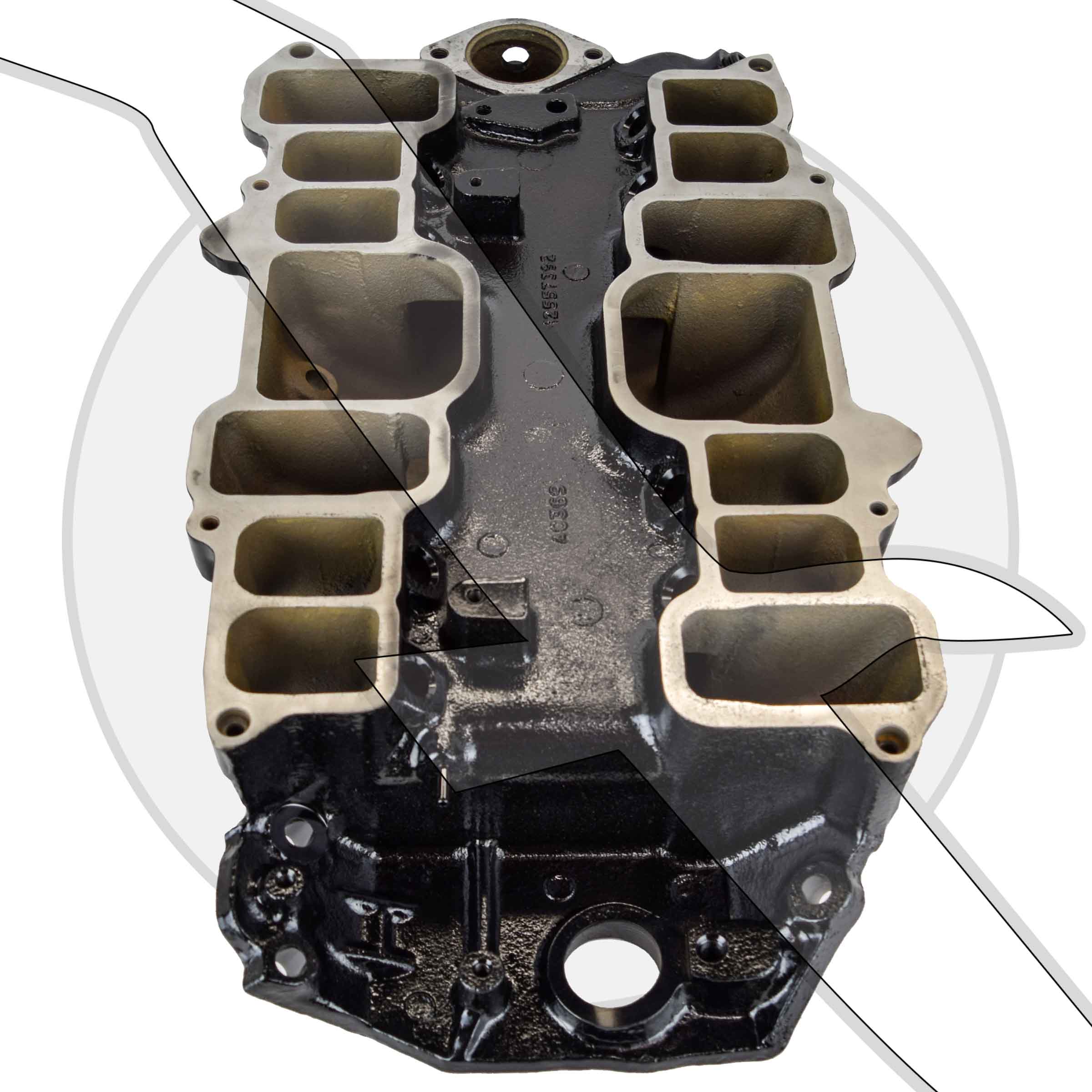 Used Mercruiser MPI Lower Intake Manifold 802552T for 7.4L 454 eBay