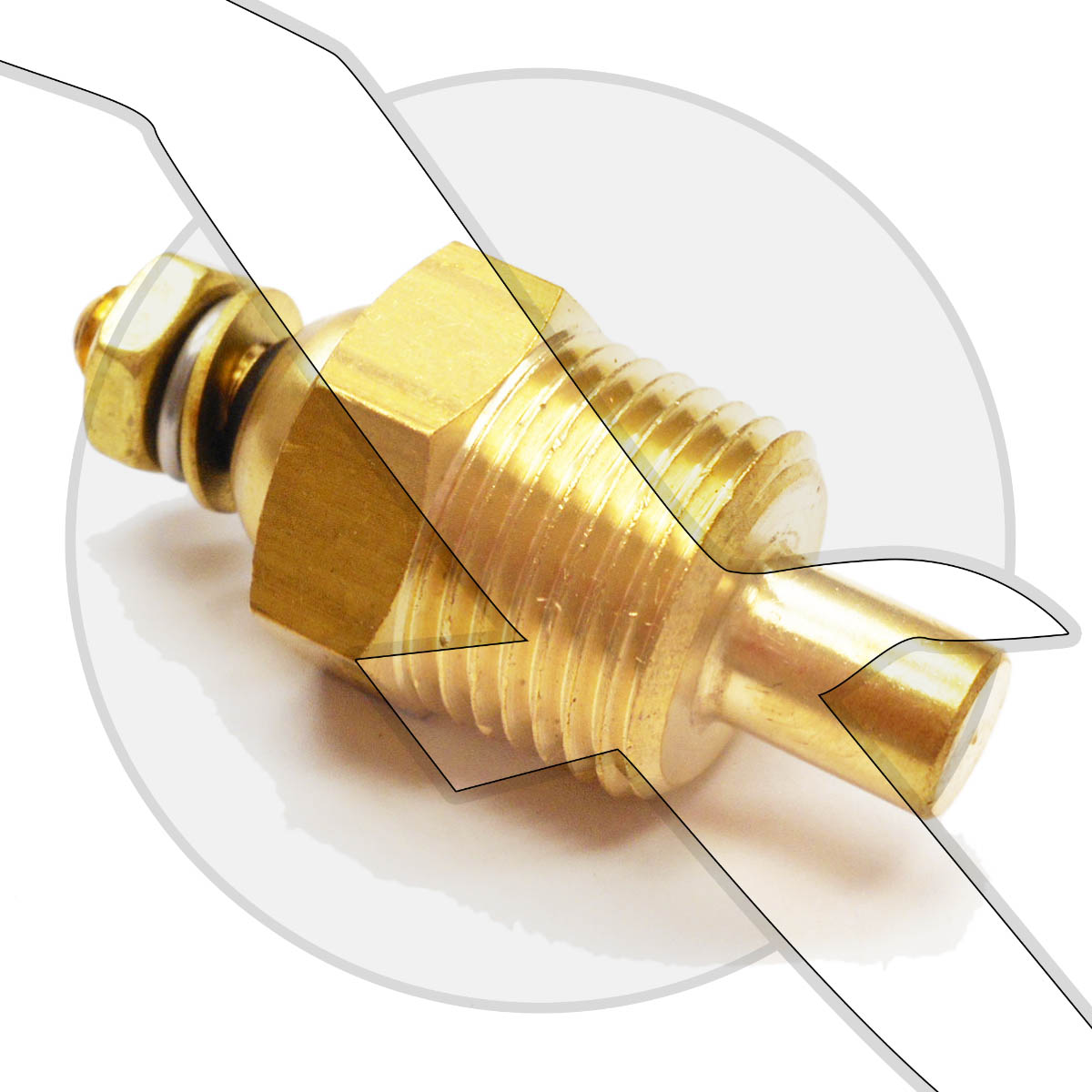 for MerCruiser Stern Drives and Inboard Engines Quicksilver Engine Water Temperature Gauge Sender 806490T