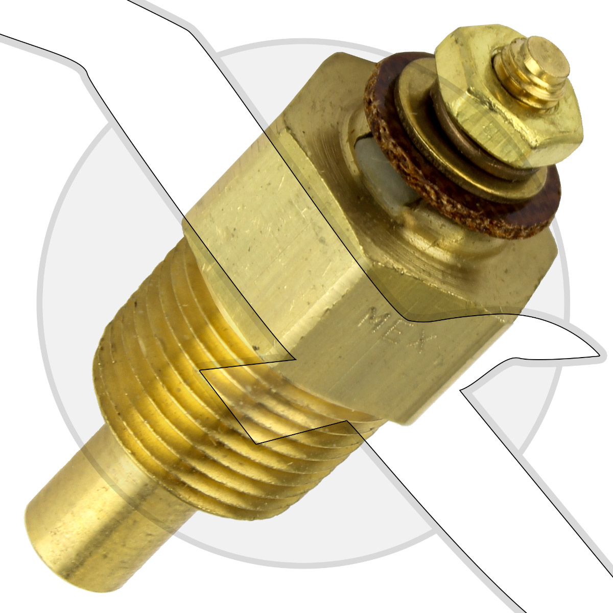 for MerCruiser Stern Drives and Inboard Engines Quicksilver Engine Water Temperature Gauge Sender 806490T