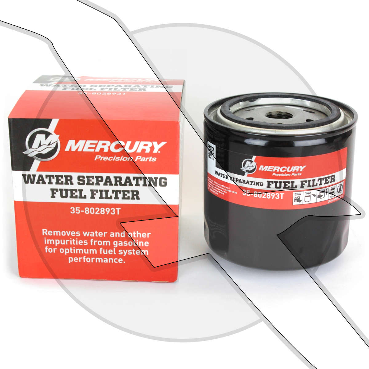 New Mercury Mercruiser Quicksilver Oem Part # 35-802893T Filter-Fuel