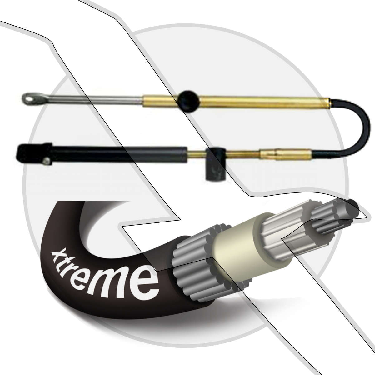 Gen II CC18912 New Throttle//Shift Cable for Mercury Mariner 12 Ft