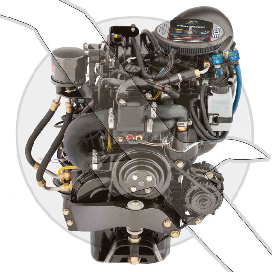 Mercruiser 3 0l alpha tks complete engine