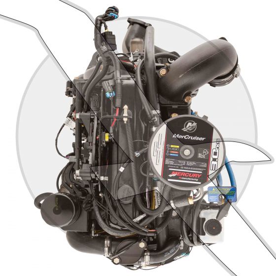 Mercruiser 3 0l alpha tks complete engine