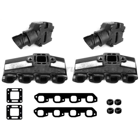 HGE Mercruiser Replacement 7.4L/8.2L Exhaust Manifold Kit 