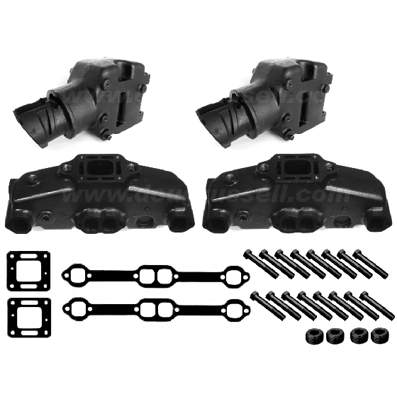 HGE Mercruiser Replacement 5.0L/5.7L Exhaust Manifold Kit