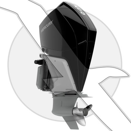 Mercury Marine 250L Verado Outboard Engine w/Controls