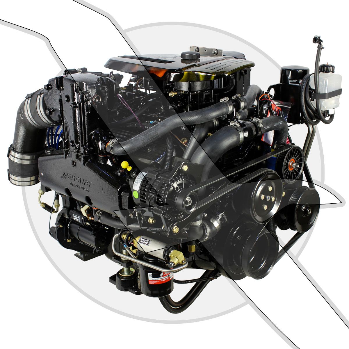Mercruiser 350 Mag MPI Alpha Engine.