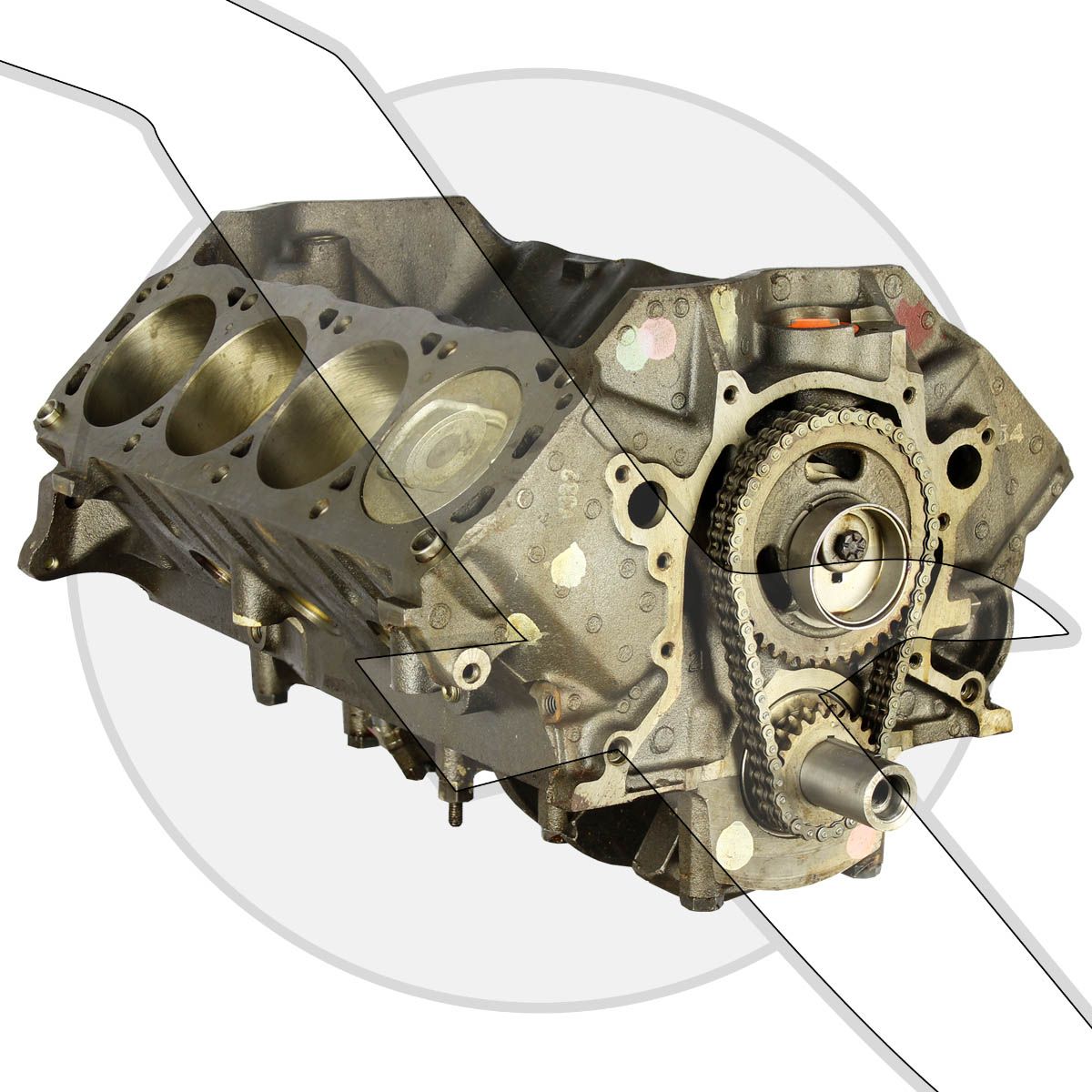 Ford Windsor 5.8L 351ci Short Block Engine